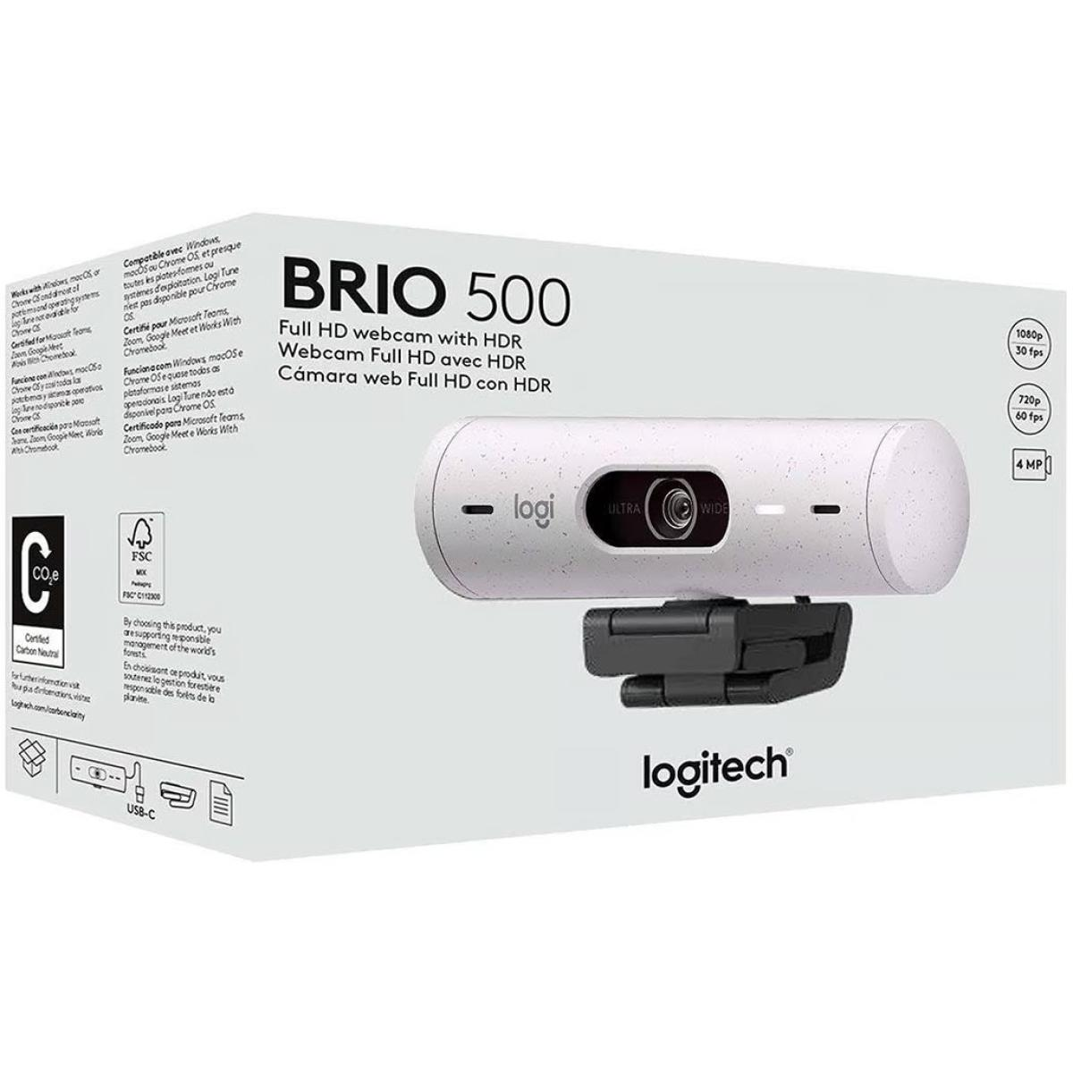 Logitech Brio 500 Full HD Webcam with Auto Light Correction Dual Noise Reduction Mics Streaming -Graphite Logitech Brio 500 Full HD Webcam with Auto Light Correction Dual Noise Reduction Mics Streaming -Graphite